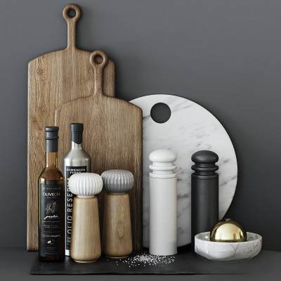 现代砧板调味品